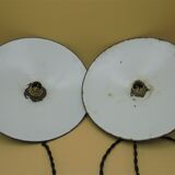 Pair of enamelled sheet metal hanging