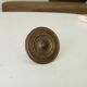 Paire de boutons de meuble ancien en bronze Empire XIXeme