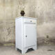 Vintage buffet/confiturier in white/greige painted wood.