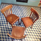 Set of 3 vintage bistro chairs