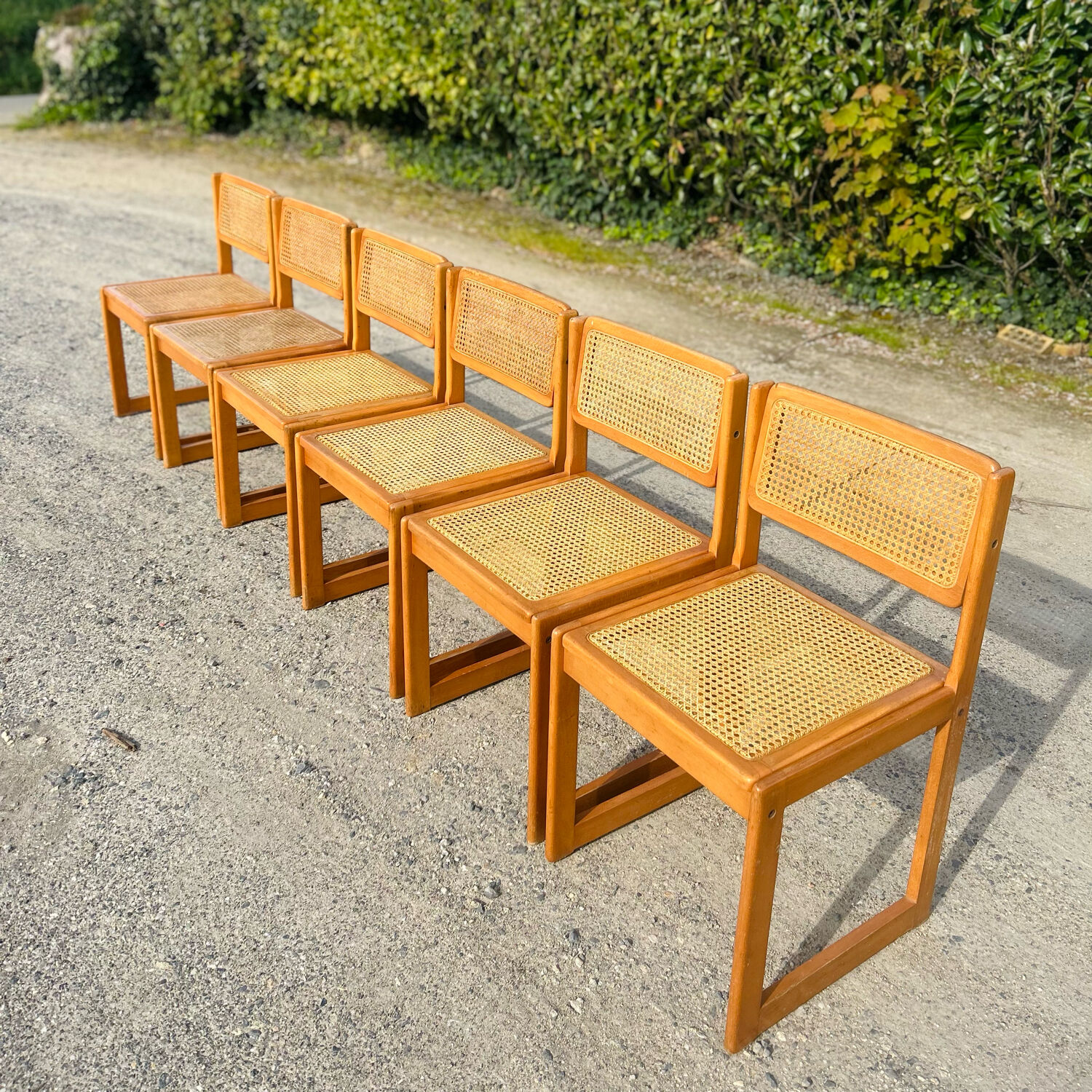 6 canning sled chairs