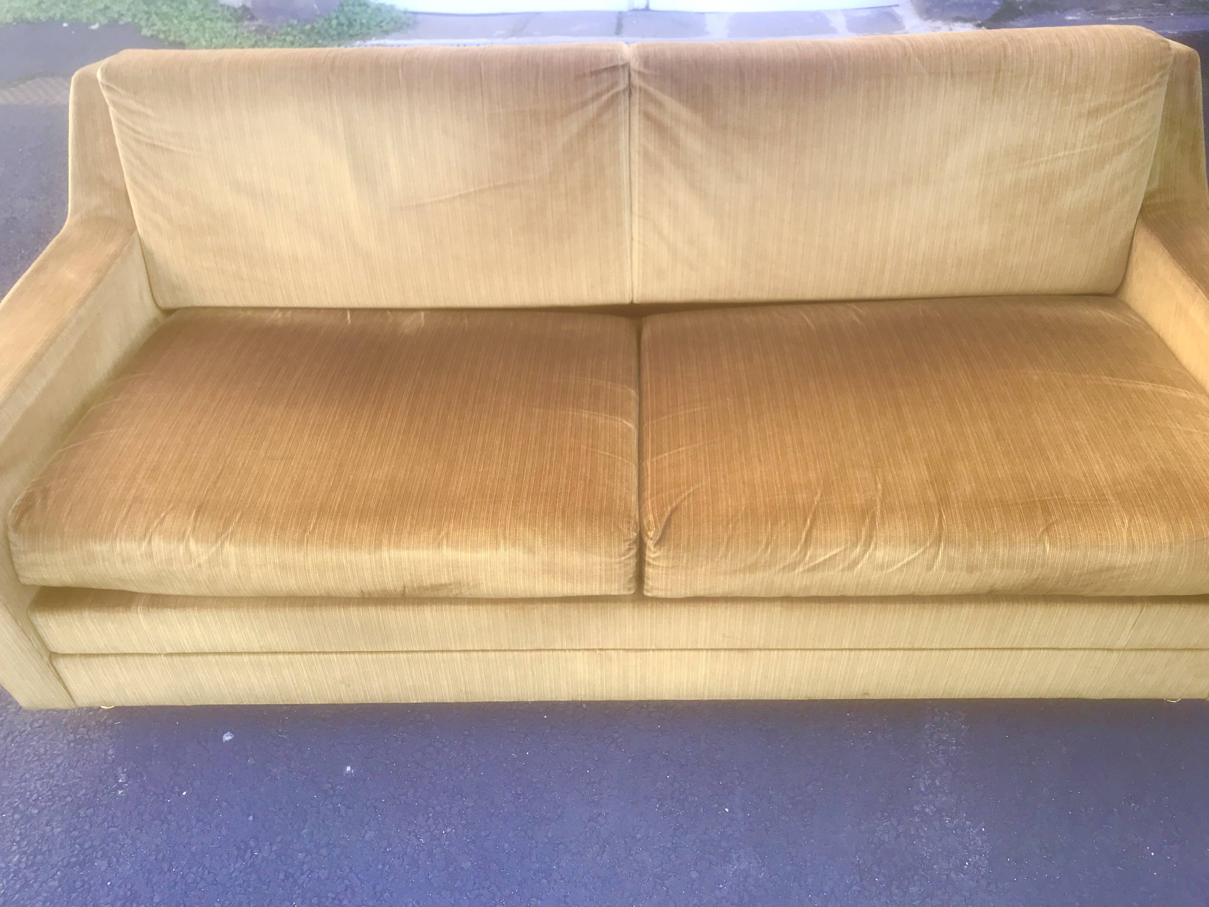 Vintage velvet sofa 1960