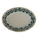 Antique oval ceramic plate by Richard, decorations, Italy, 19th century.