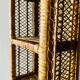 Vintage rattan and wicker shelf