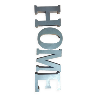 HOME metal letters