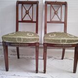 Lot de deux chaises Empire