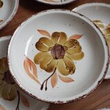 8 assiettes creuses Gien Izalco