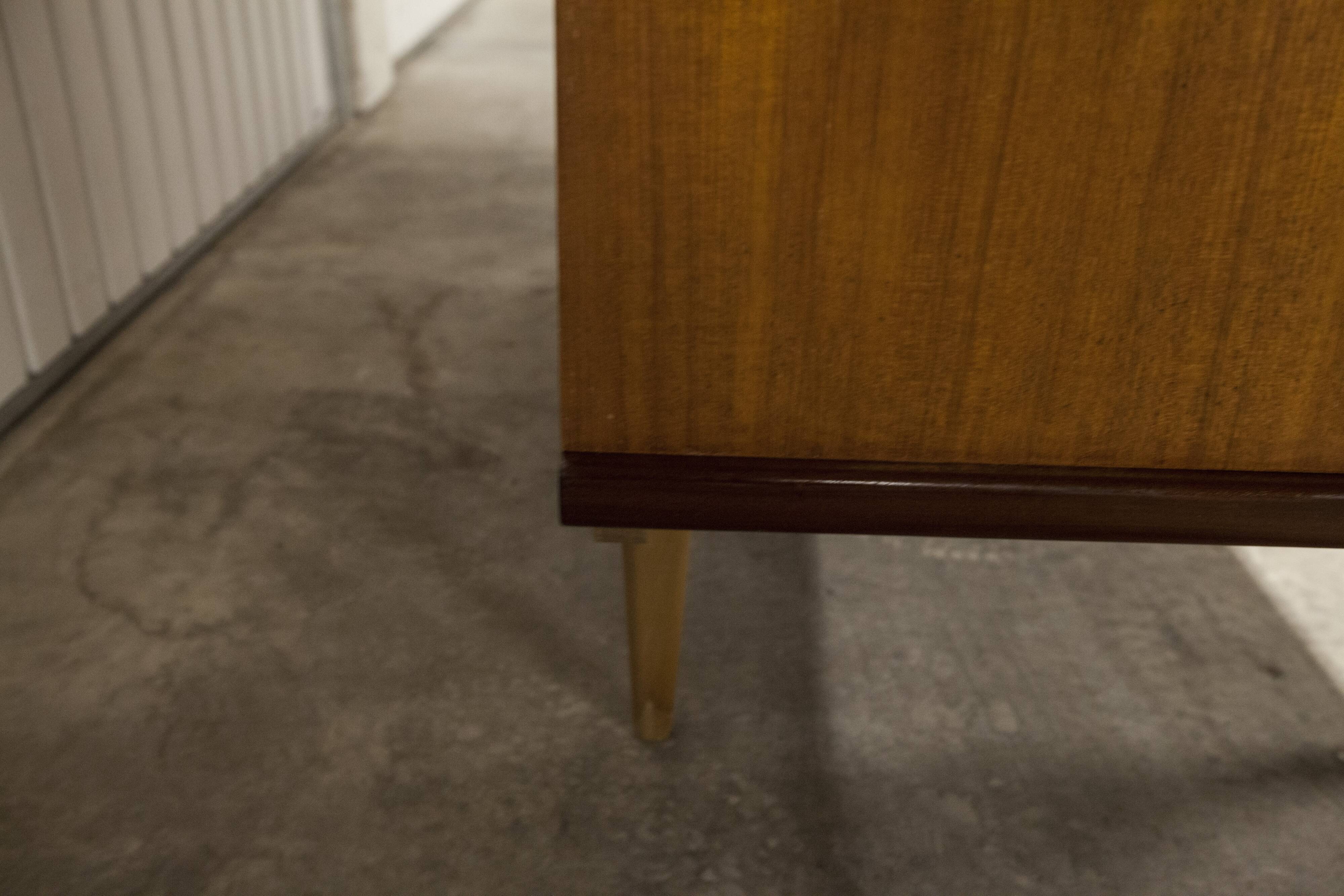Scandinavian wardrobe 1960 teak 4 doors, 3 drawers, 2keys