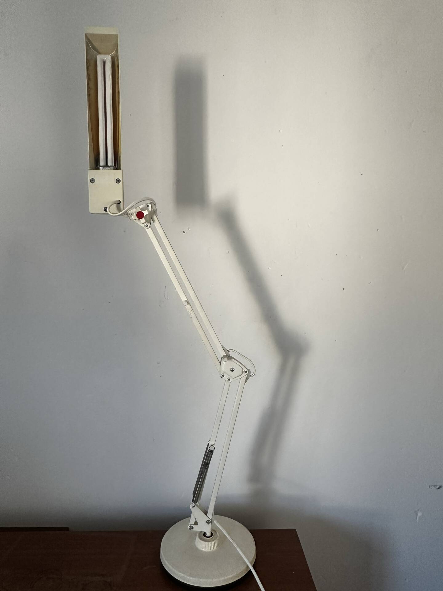 Large articulated architect's lamp by May & Christe, Germany, 1st century.