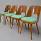 Set of 4 TON515 chairs by Oswald Haerdtl, Czech vintage 1960s