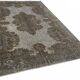 Overdyed Wool Vintage Handmade Carved Rug 172 cm x 273 cm