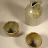 Decanter and sandstone cups 70s