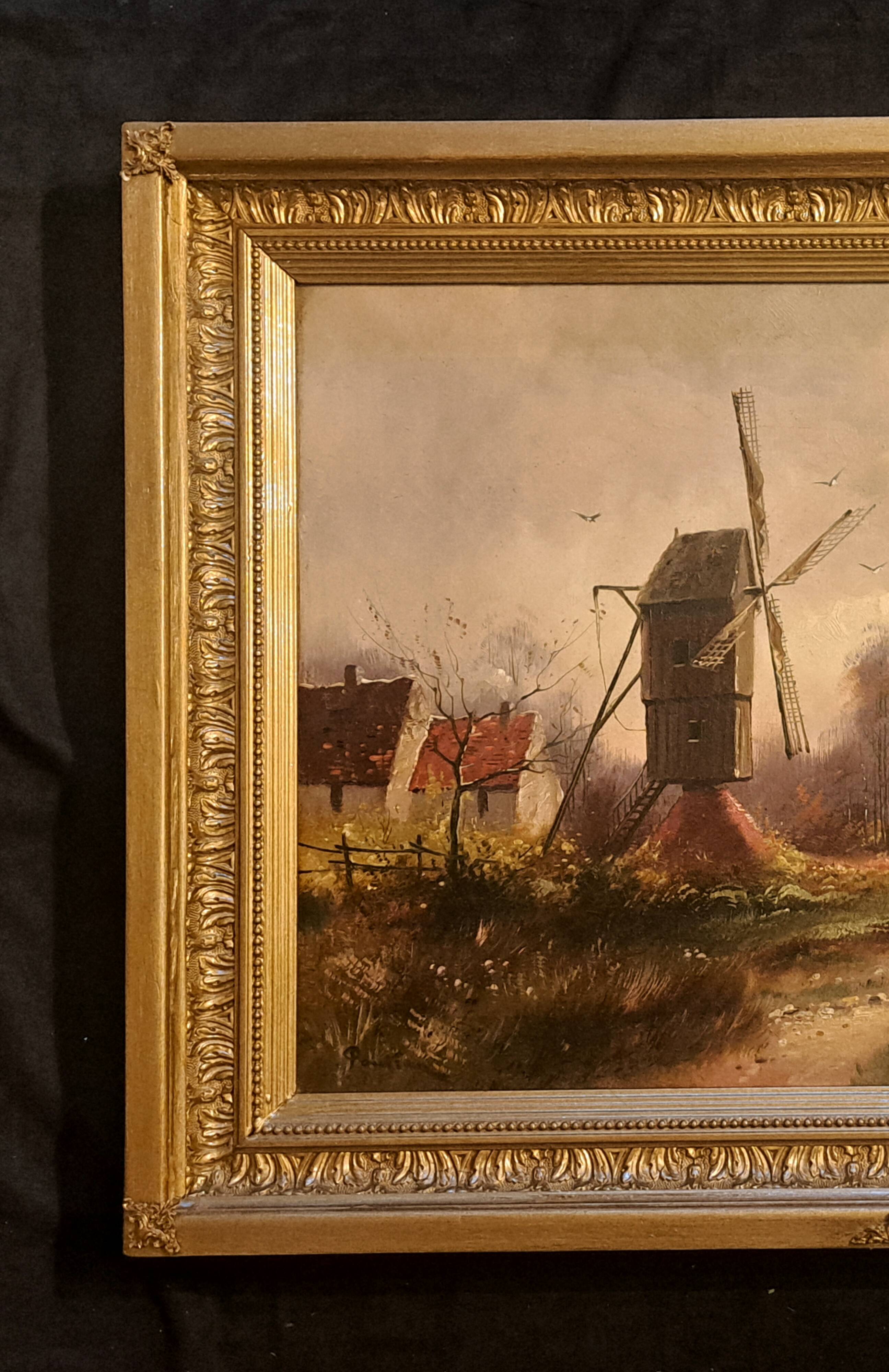 Tableau impressionniste signé - Huile sur toile, École normande 1930