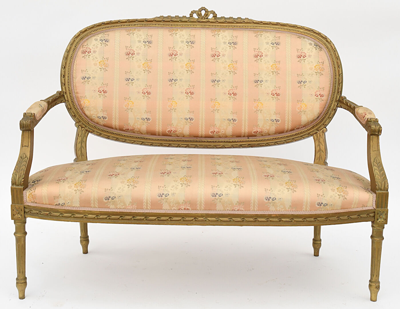 Gilded wooden living room in Louis XVI style