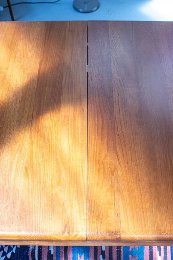 Vintage teak dining table, Danish Mid Century, 1960s, solid wood