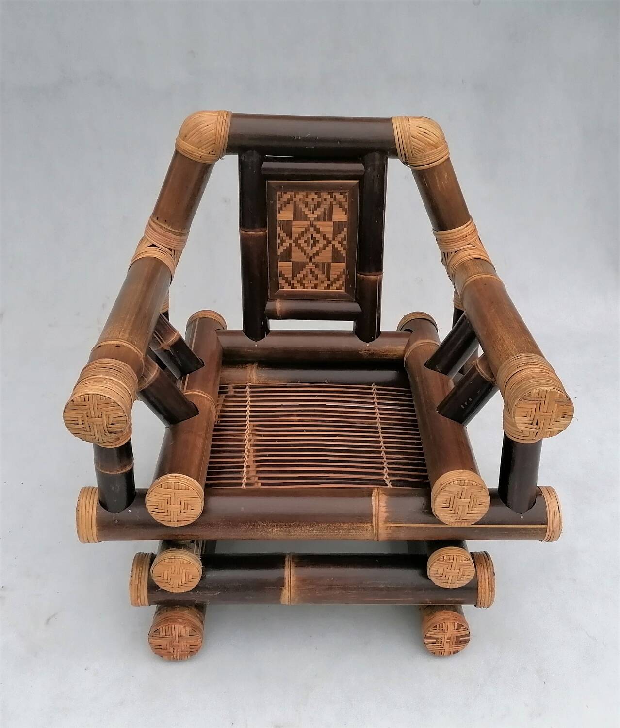 Fauteuil en bambou, années 1970