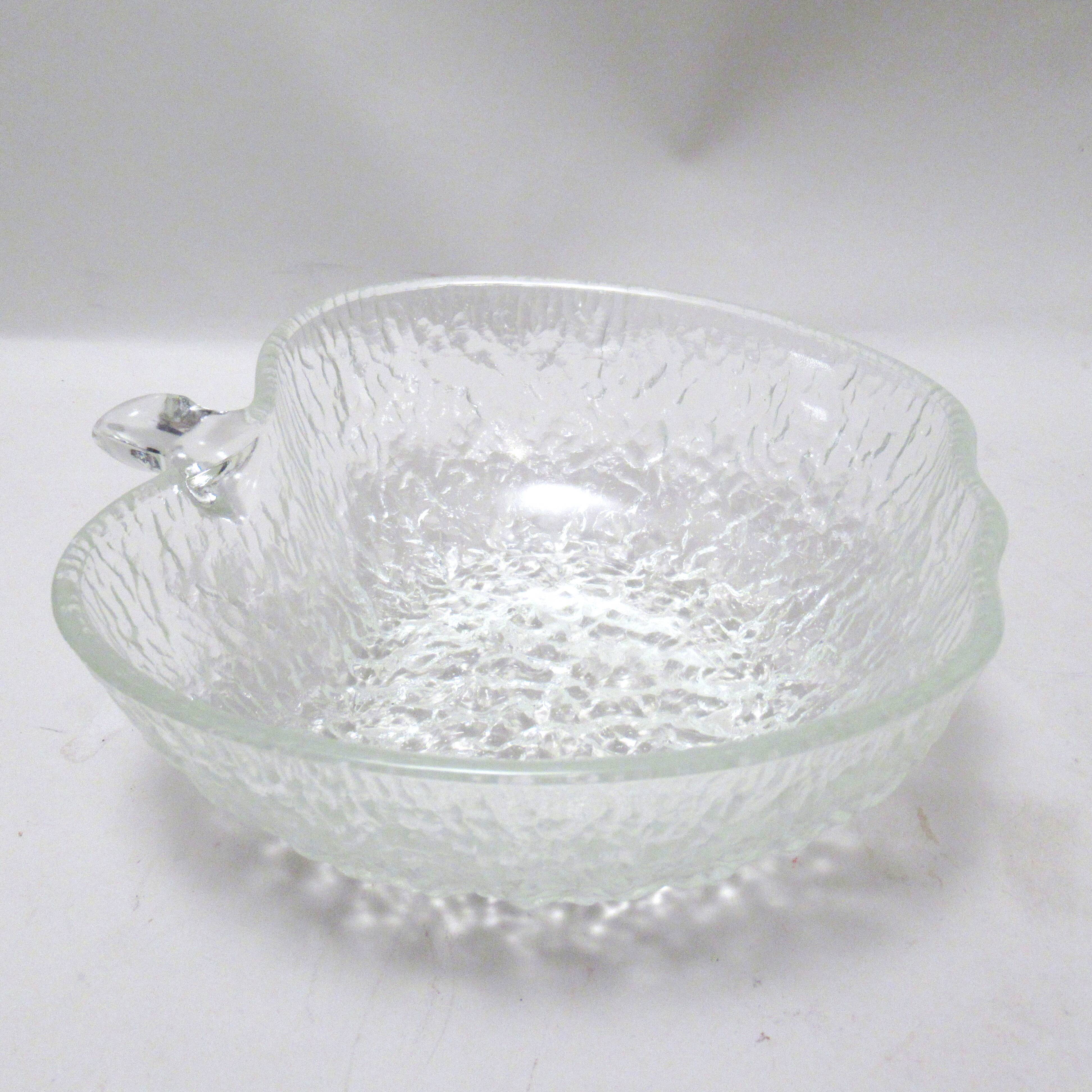 Apple salad bowl glass 70s