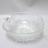 Apple salad bowl glass 70s