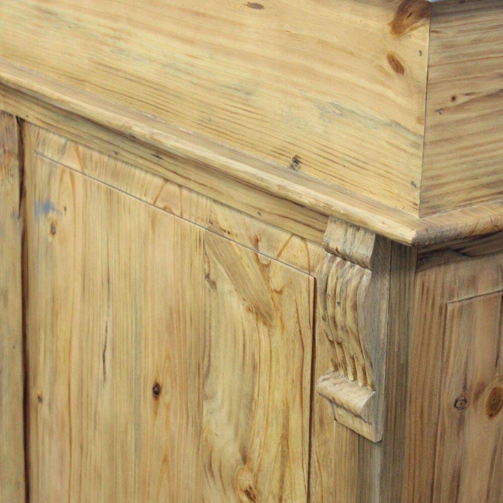 Industrial Bar Counter Solid Pine And Metal Léon 140cm