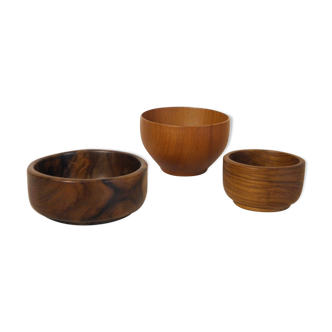 Assortiment de coupelles en bois
