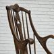 1960s, Danish high-backed armchair, reupholstered, furniture cowhide, oak.