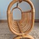 Vintage rattan magazine rack