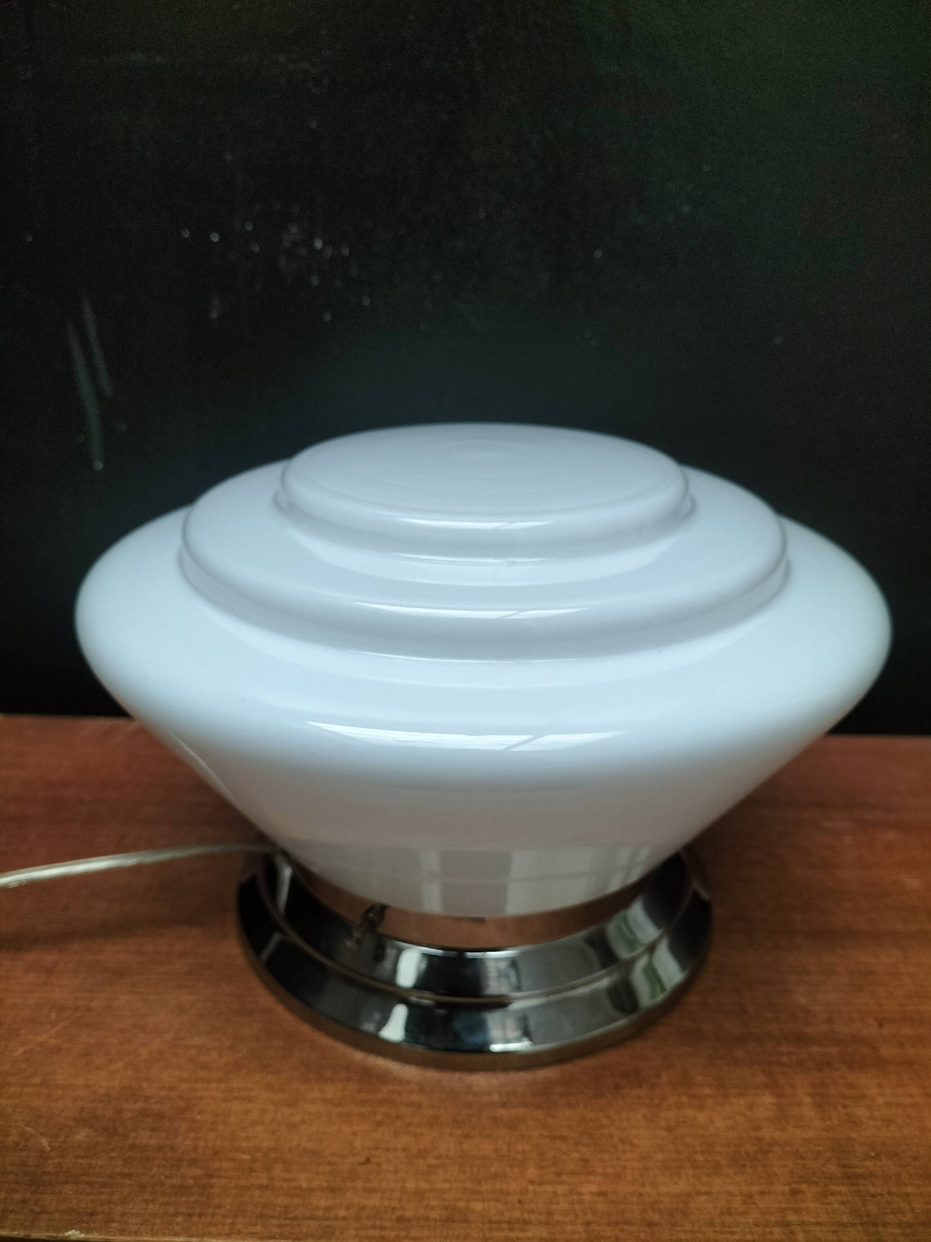 Art Deco Opaline Lamp