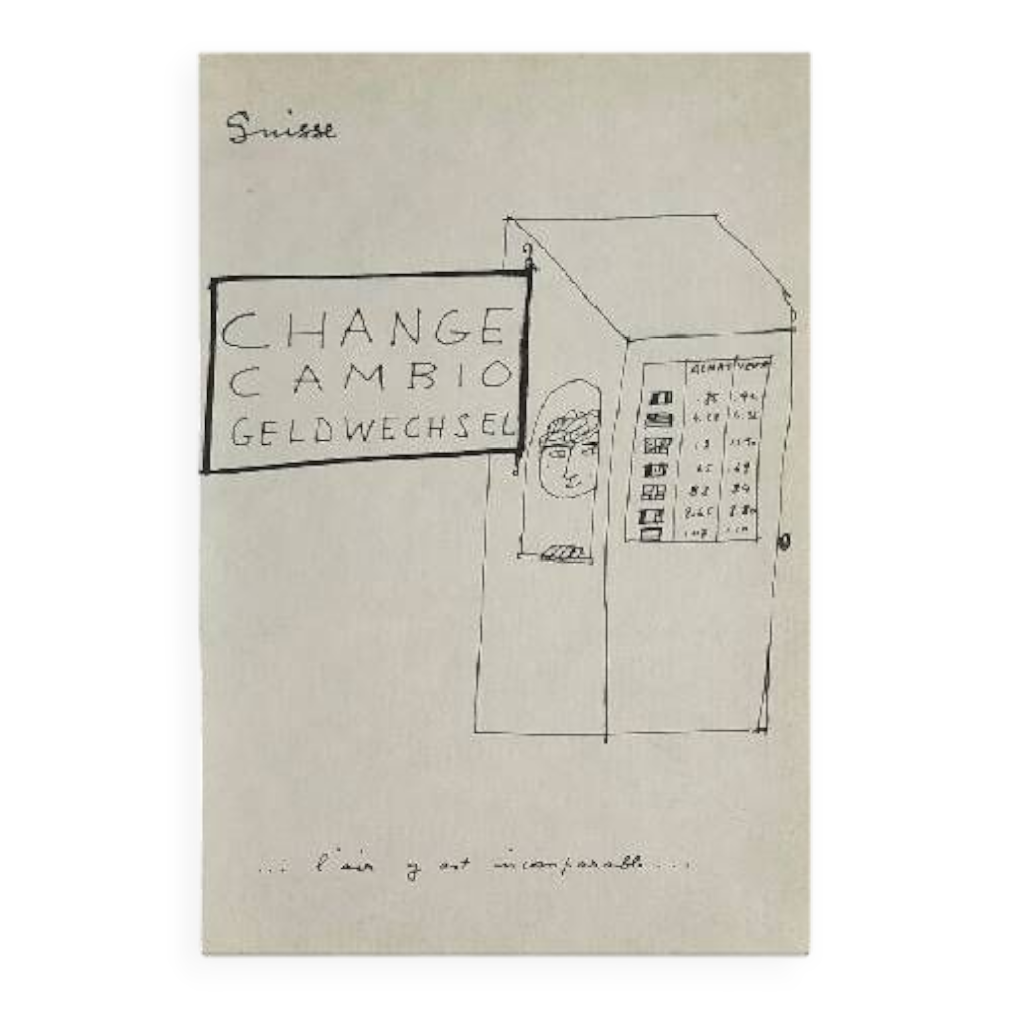 Illustrations Daninos de 1962 " La Suisse "