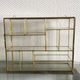 Gilded brass showcase