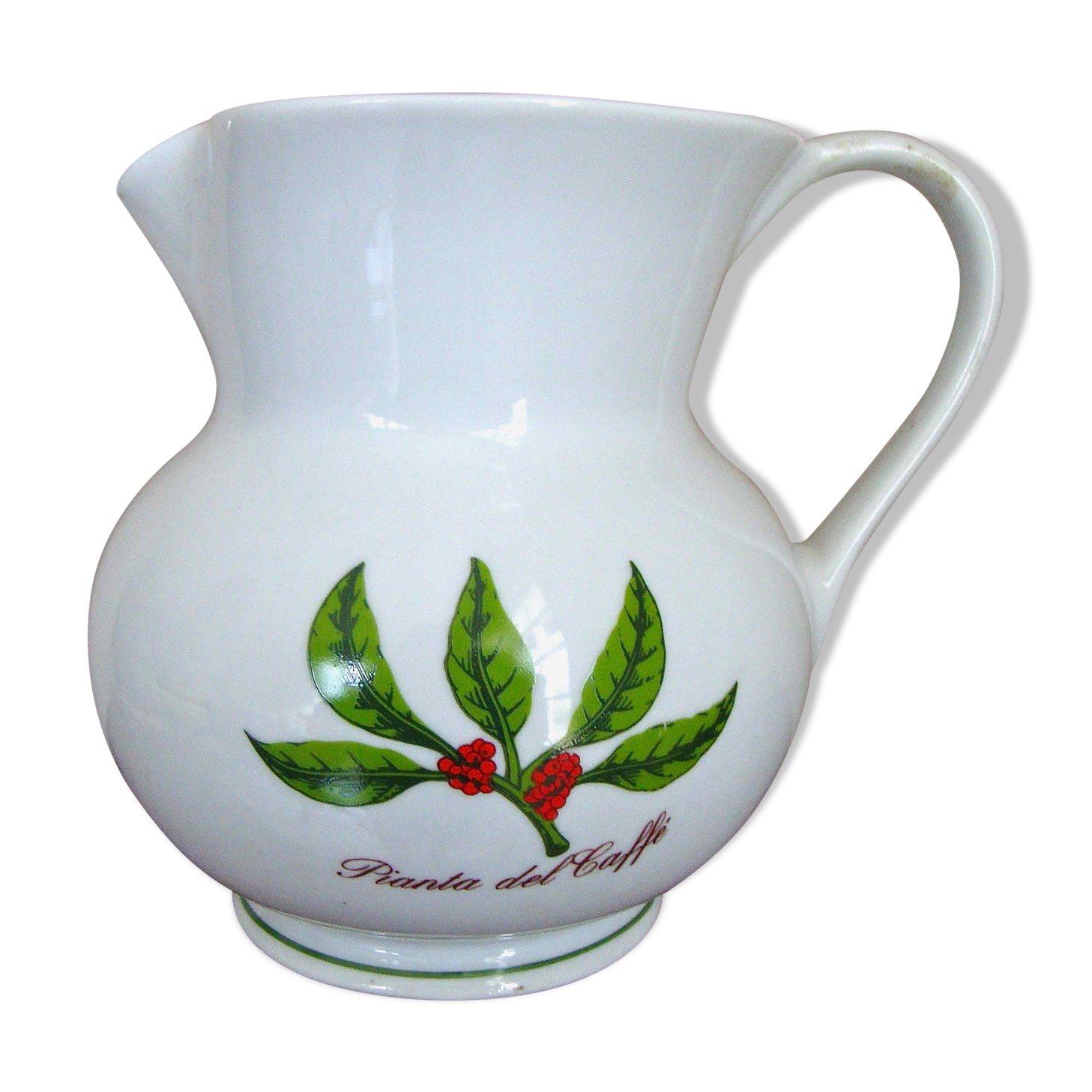 Pitcher Veracruz porcelain coffee plant