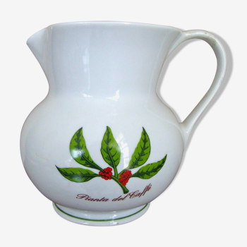 Pitcher Veracruz porcelain coffee plant