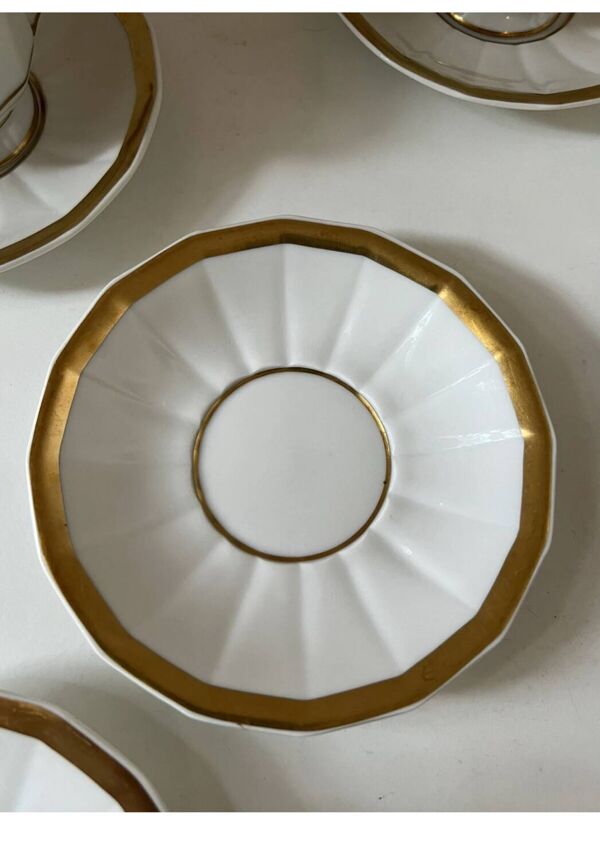 Service à café en porcelaine de Limoges Baynaud & cie