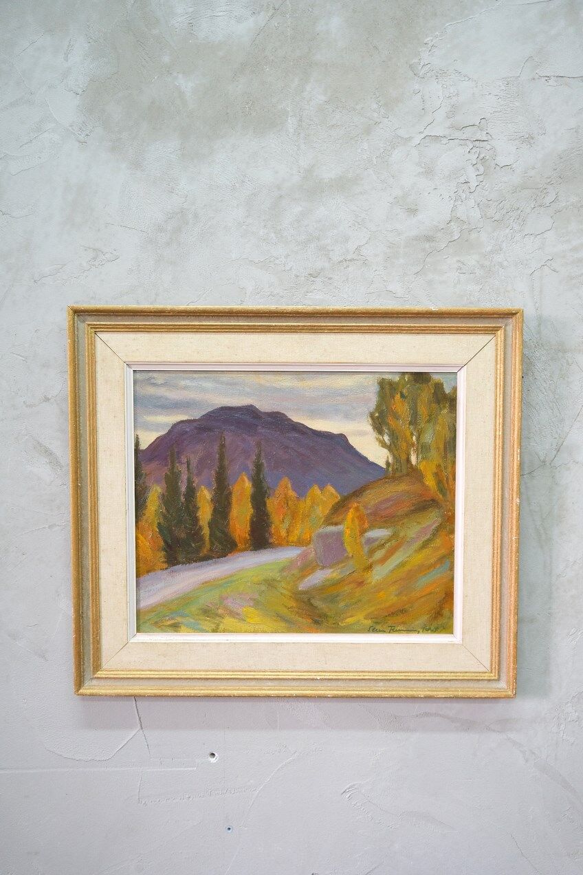 Steen Flemming ( 1897-1977 ), Swedish Impressionist Painting, 1948, Oil on Panel, Framed.
