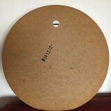 Vintage pop round mirror 1970s 49x49cm