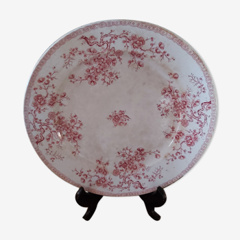 Plat Gien motif Fleurette