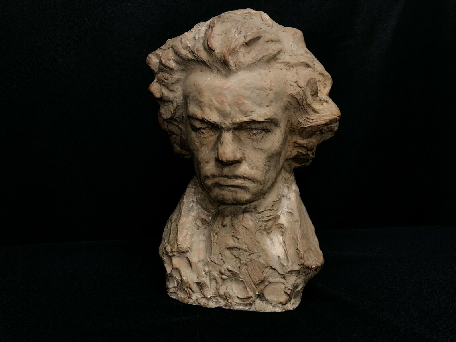 Terracotta bust representing Beethoven around 1930