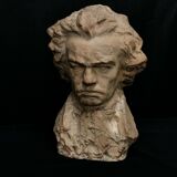 Terracotta bust representing Beethoven around 1930