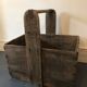 Basket in old wood "milk concentrated Gloria."