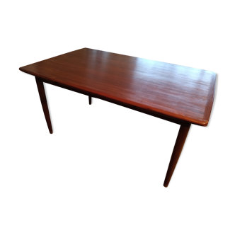 Table scandinave palissandre à rallonges