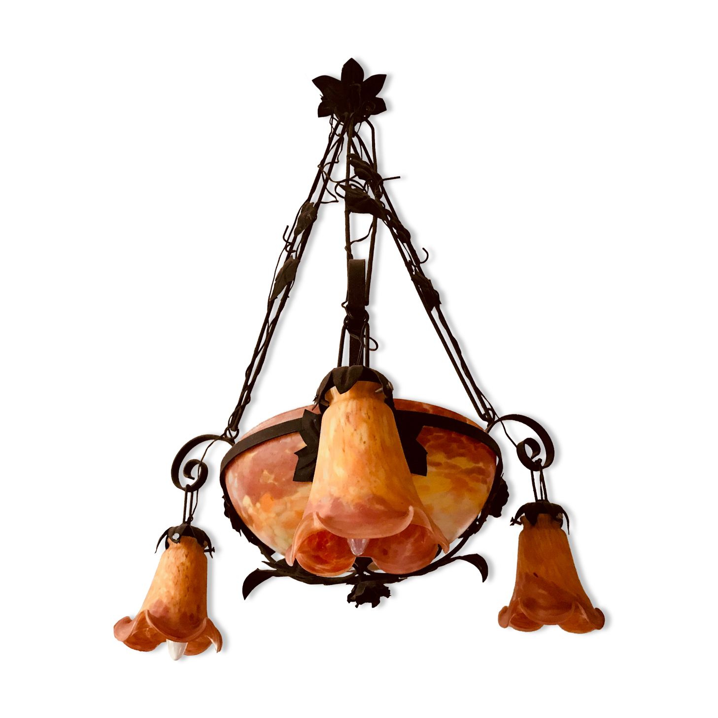 Chandelier glass paste art deco