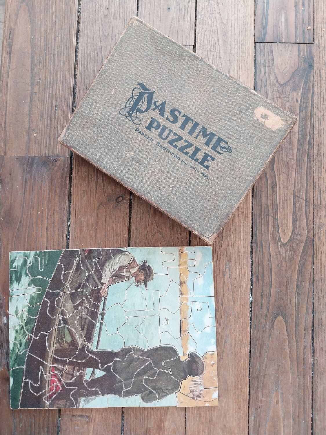 Antique wooden puzzle