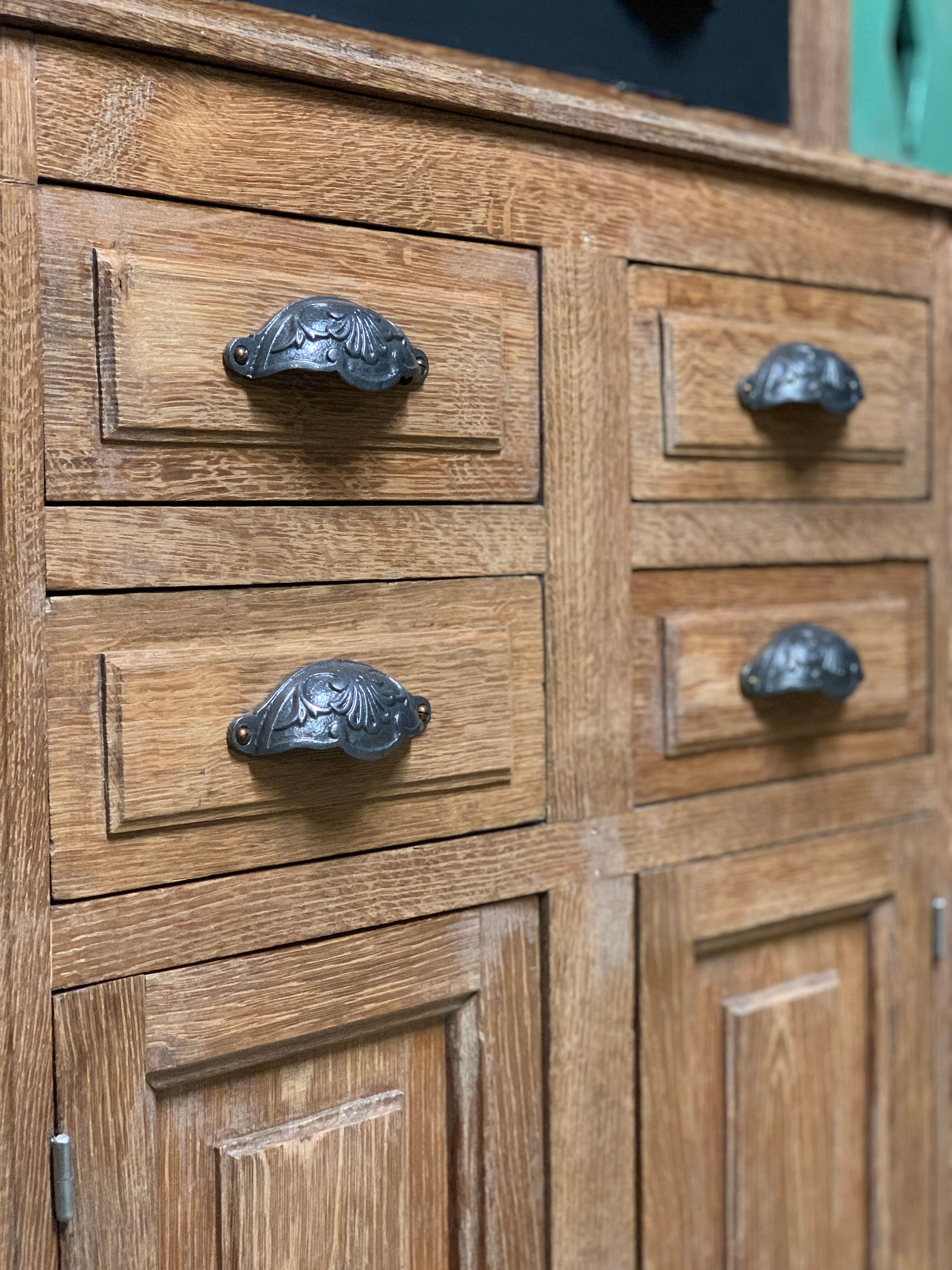 Notary's trade furniture with oak clamshell 1930