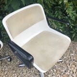 Pair of office chairs Modus Osvaldo Borsani edited by Tecno