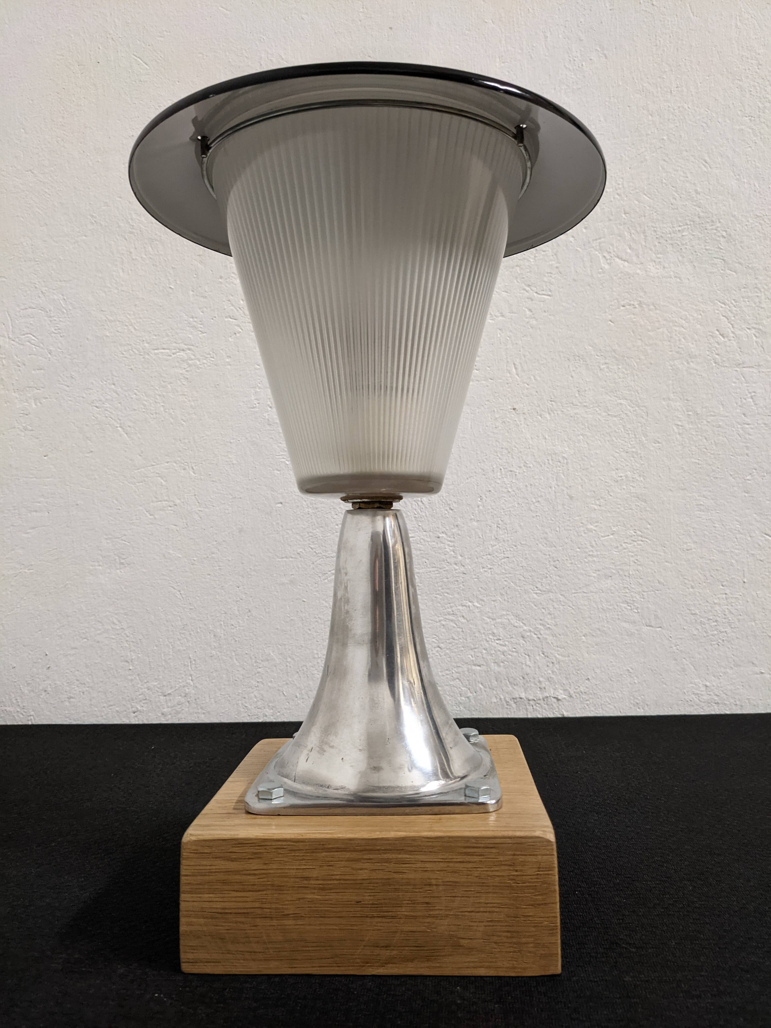 Holophane glass lamp from the 50s/60s