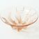 French art deco cup 1920s 1930s in pink glass