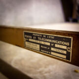 Industrial mailroom desk - patina - France 1950s