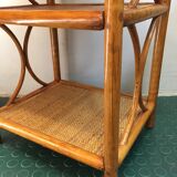 SHELF in RATTAN and WICKER 80s