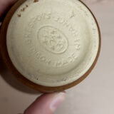 Set of 4 cup glasses in Digoin stoneware and others.