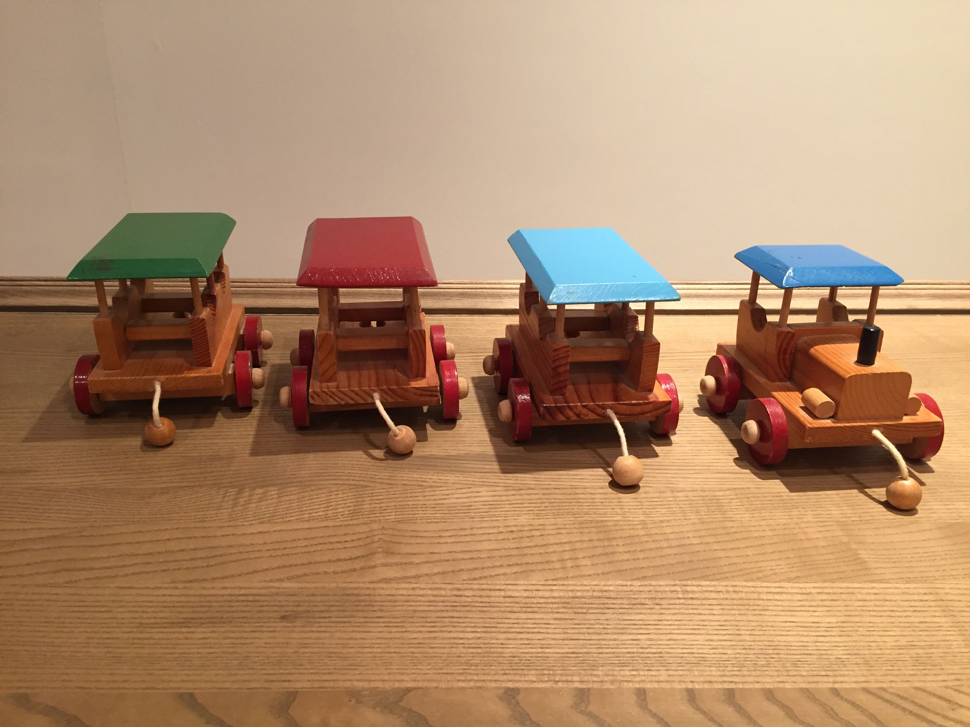 Vintage wooden train to pull