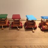 Vintage wooden train to pull